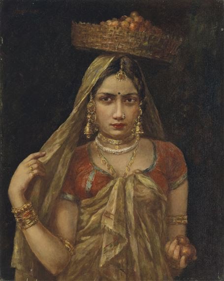 rohit_curious's tweet image. Lady With Fruit Basket Hemendranath Mazumdar ( 1894 -1948 ).