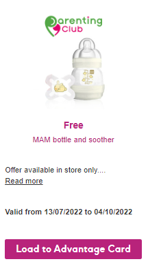 kriscross87's tweet photo. @BootsHelp Hi @BootsUK. @BootsHelp thanks for the update. The MAM bottle is part of the Boots Parenting Club offer expiring 4/10/22 and still advertised within my account. What alternative is being offered to expecting parents? https://t.co/Kyg6tT3ASU