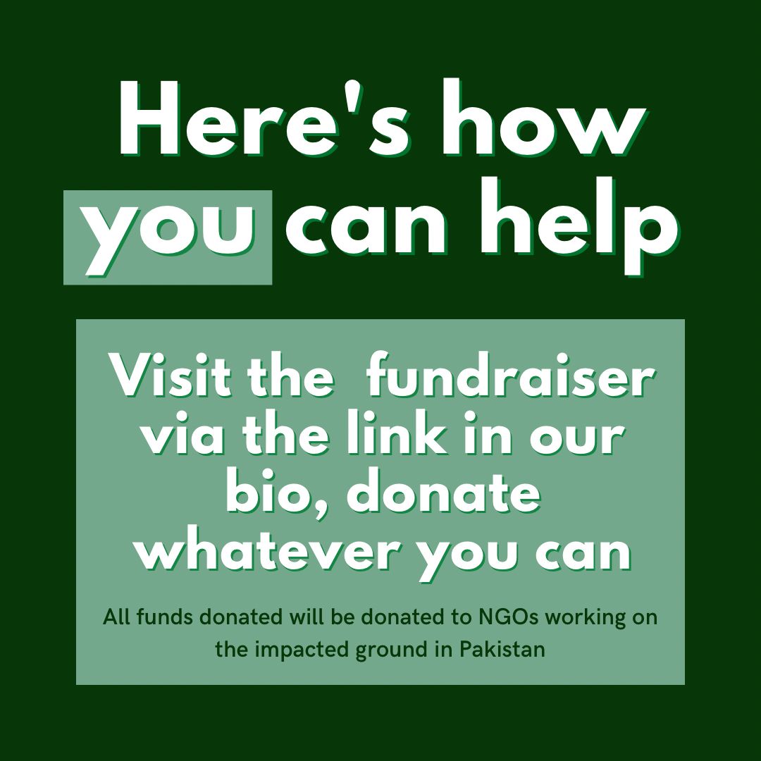 Pakistan is drowning. Almost 1/3 of the country is currently submerged, and countless lives, homes, and livelihoods have been lost

Cambridge Pakistan Society (<a href="/CambridgePaksoc/">Cambridge University Pakistan Society</a>) has organised a fundraiser gofund.me/2060f487 to raise money for those affected by flooding 

1/n