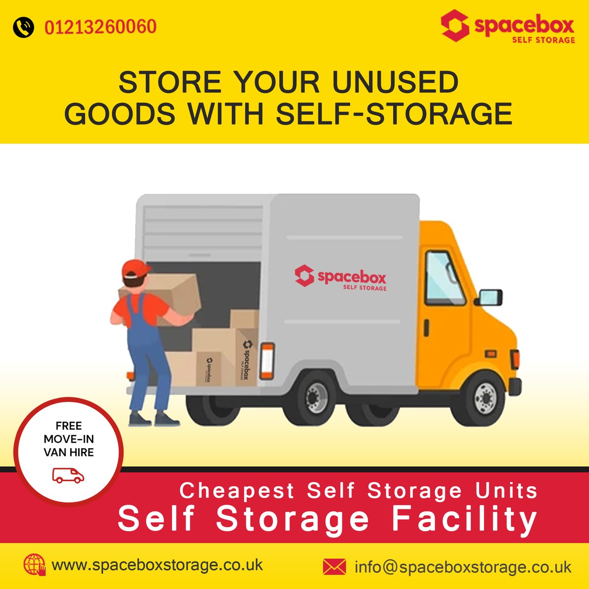 SelfSpacebox's tweet photo. Store your unused goods with #Self_Storage
โ
Cheapest Self Storage Units
โ
Self Storage Facility
๐ +441213260060
๐ https://t.co/9neu3npePl
#storageideas #studentstorage #containerstorage #businessstorage #personalsorage #selfstorageunits #selfstoragefacility #storage https://t.co/uhhGx9TqAg