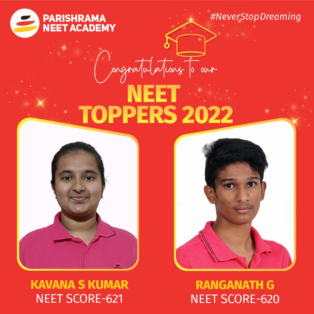 Congratulations to toppers. Parishrama NEET Academy is super excited to shares its toppers list of NEET 2020🎉 #neetresults #neetresults2022 #parishramaneetacademy #parishrama #neettoppers #neettoppers2022 #bangaloreneetacademy #neet2022 #neetadmission #neetadmission2022