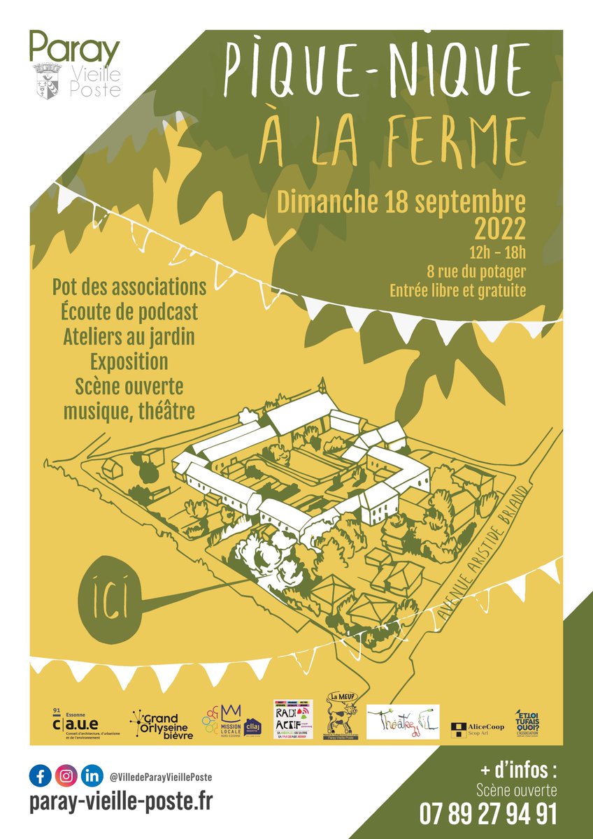 Venez découvrir la Ferme de Contin ce dimanche lors d'un pique-nique convivial de 12h à 18h. Tout au long de l'après-midi, des animations rythmeront ce moment convivial.
👉 Dimanche 18 septembre de 12h à 18h au 8 rue du potager.
+ d'infos : bit.ly/3BbfXeg