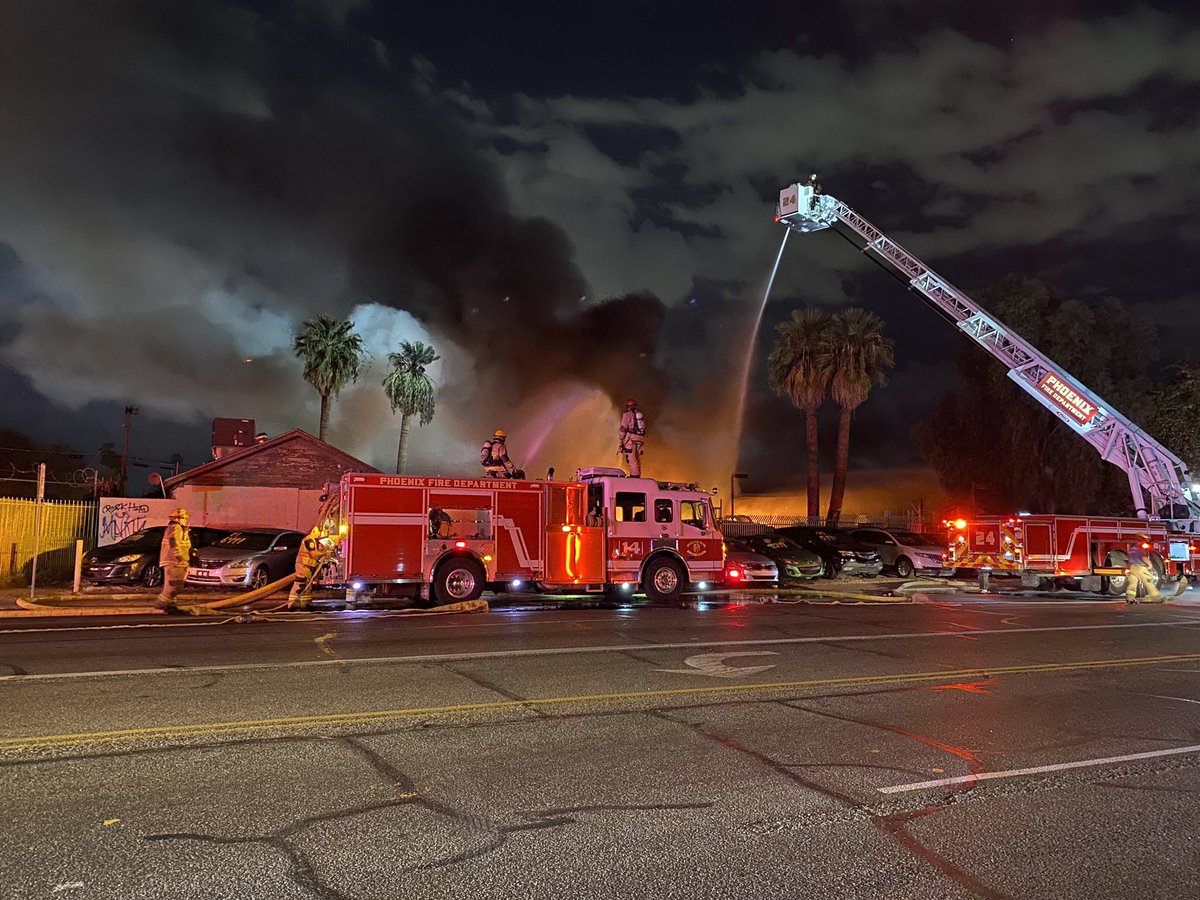 Phoenix Firefighters are on scene of both a recycling plant fire