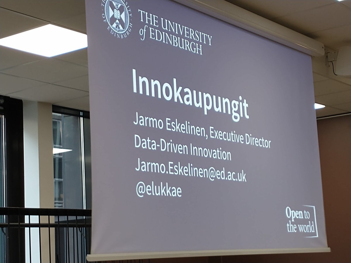 "Teknologia on kaupunkien ydinosaamista. On oltava nopea, tavoitteellinen ja ymmärrettävä pitkän aikavälin vaikutukset." #innokaupungit <a href="/ElukkaE/">Jarmo Eskelinen</a> #innovaatioalustat