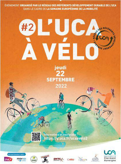 📢L'UCA à vélo ! Le 22 septembre prochain, étudiants et personnels sont invités à venir à vélo sur leur campus !🚵‍♀️🚵‍♂️