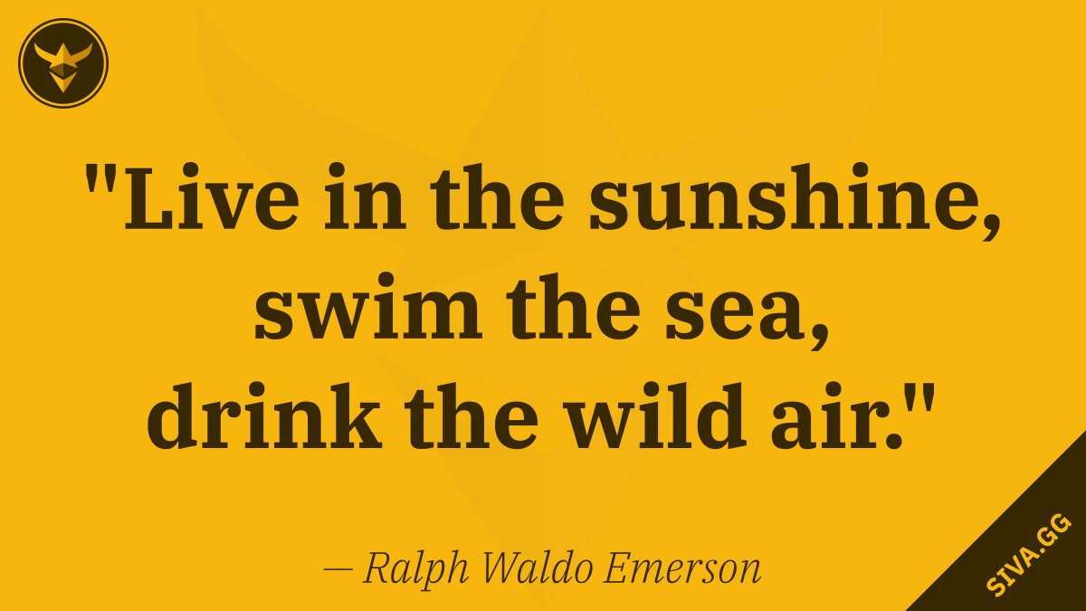 siva_labs's tweet photo. Gm peeps 🙌
Enjoy your day 🌞

"Live in the sunshine, swim the sea, drink the wild air." — Ralph Waldo Emerson

Lets build together 💪💜

#QOTD @0xPolygon @discord @thematicman @cryptocrewnfts @Forge21Official @Rabid_DAO @nobankfinance @NeuroPandas https://t.co/2mQN49ODGG