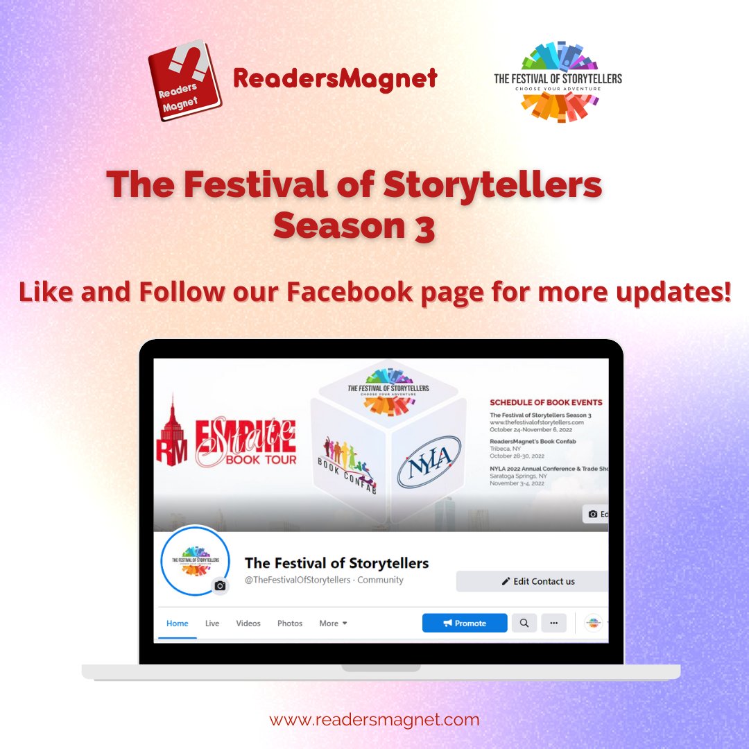 readersmagnet's tweet photo. The Festival of Storytellers is created to give a dimensional interaction between authors and readers.
Like and Follow The Festival of Storytellers’ Facebook page to get more updates.
#ReadersMagnet #RM #TFOS #TFOS3 #readers #storytellers #books https://t.co/FXVshvCnci