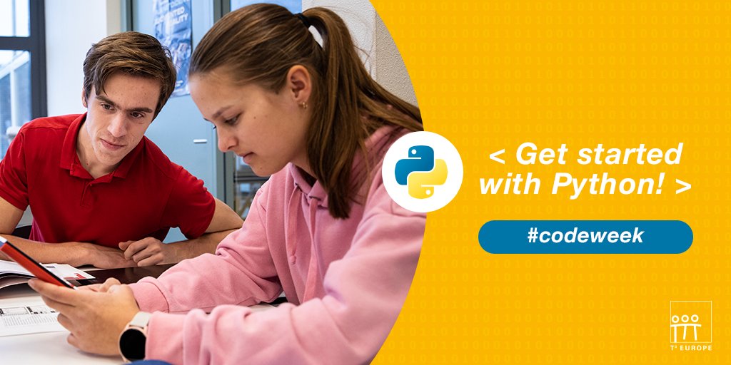 Getting started with Python 🐍 in the classroom is really easy!

Looking for some fun activities that help your students learn Python?

Get inspired with these suggestions.
📌 [bit.ly/3Q4oFkd](bit.ly/3Q4oFkd)

#CodeWeek #Python #ITeachSTEM