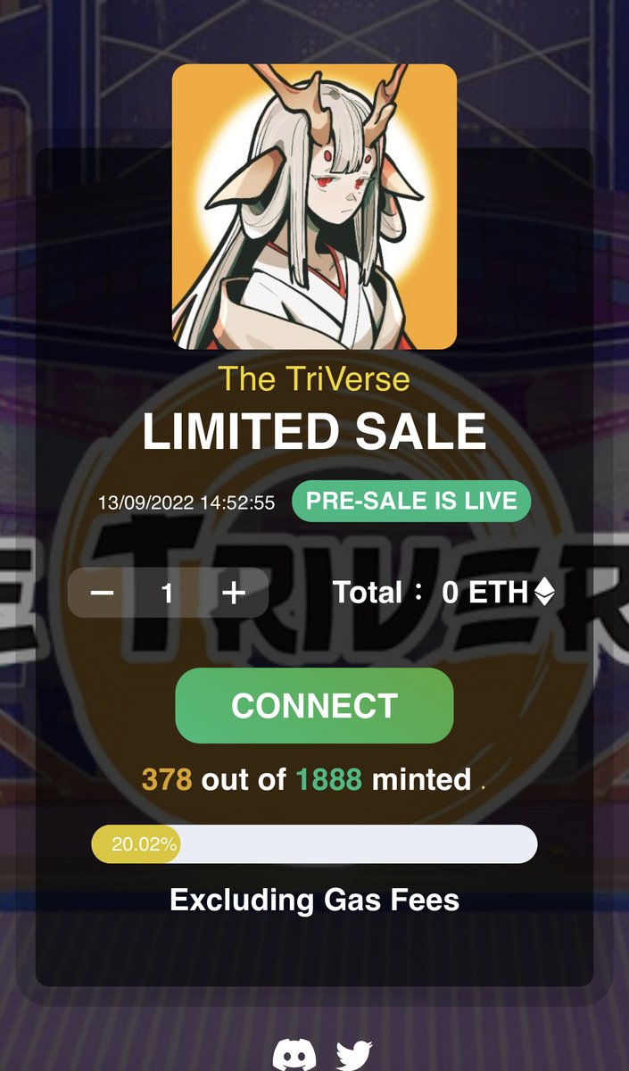 TheTriVerseNFT_'s tweet photo. 🥳we provide 555 whitelists that can be minted for free Mint

🔗Mint only at our Official Website  below👆 (click to open)

 🚀Quick Minting if you are mentioned by us (only 555 NFTs on Twitter members)

📢Act quick, limited supply available.
https://t.co/D8daelj54z https://t.co/YrhgfyT3yr