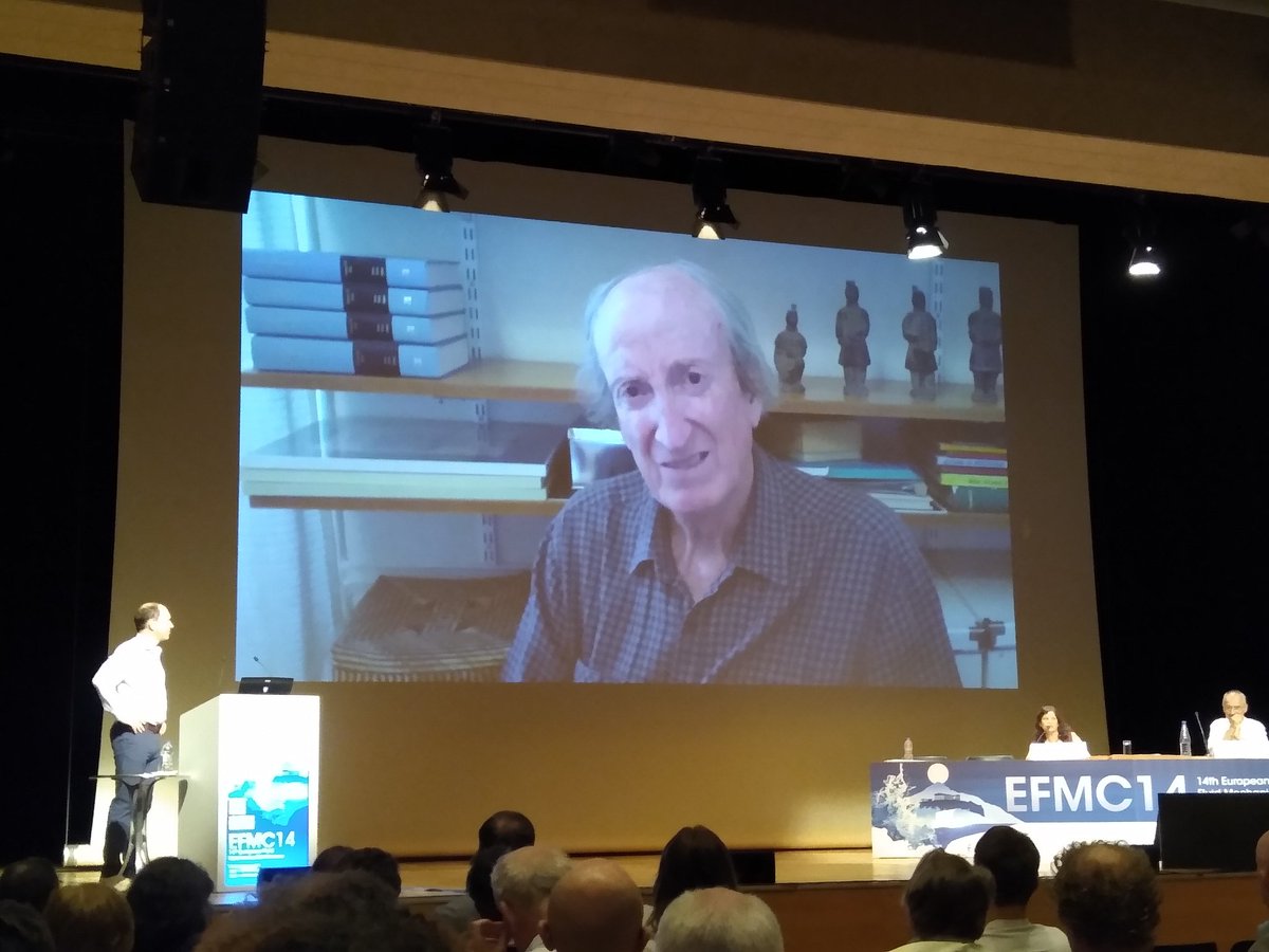 S_K_Wilson's tweet photo. Patrick Huerre #LadHyX is the winner of the #EUROMECH Fluid Mechanics Prize 2022 at #EFMC14. https://t.co/2NpYaCGXft