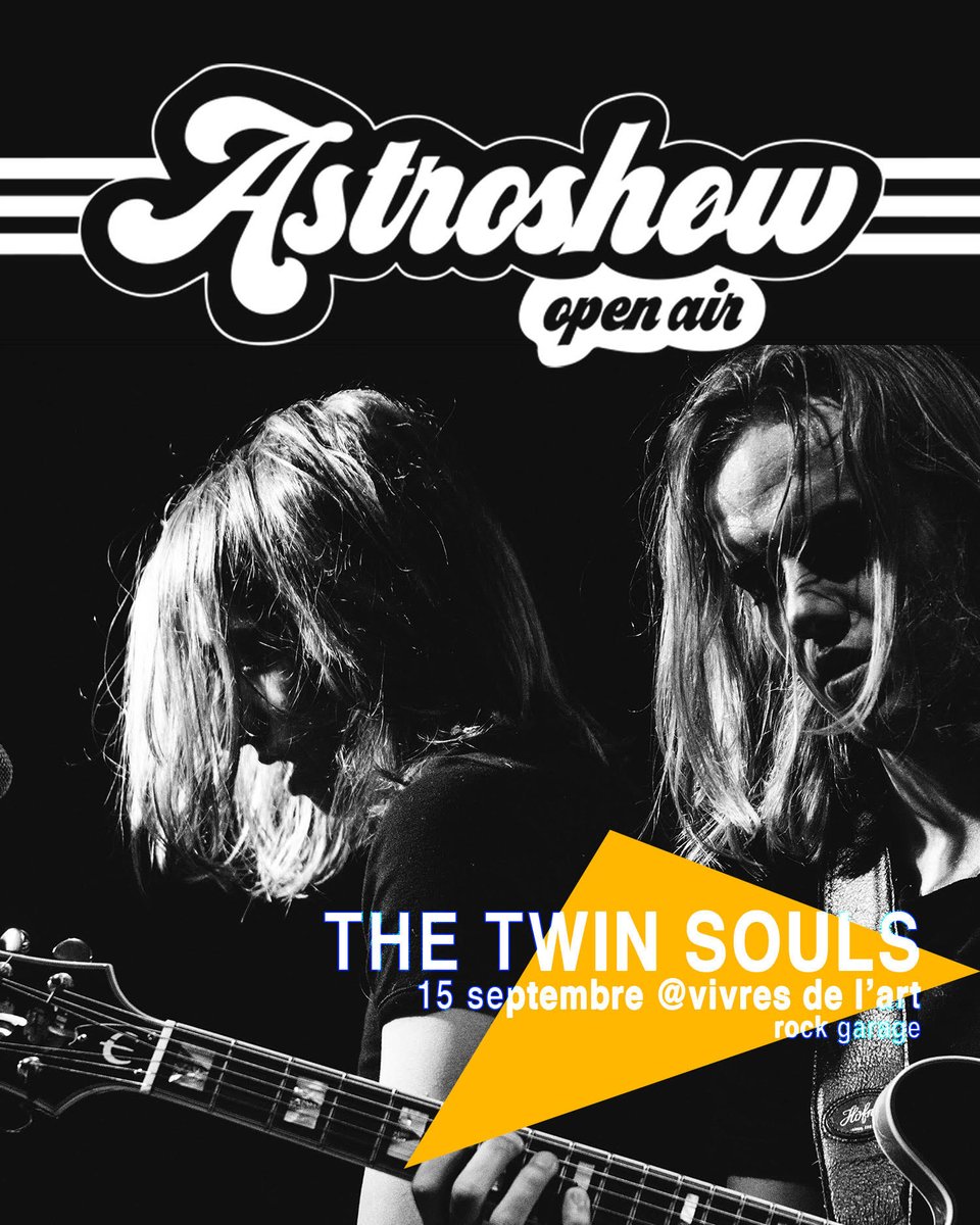 Maximum Tour Music (@maximum_tour) on Twitter photo ⏰ Date de dernière minute pour <a href="/twinsoulsband/">The Twin Souls</a> avec SLIFT et Etienne Jaumet :
15.09 - #BORDEAUX - Les Vivres de l'Art
w/ L'Astrodøme
Event 👉 fb.me/e/1QsztfPaM ⏰ Date de dernière minute pour <a href="/twinsoulsband/">The Twin Souls</a> avec SLIFT et Etienne Jaumet :
15.09 - #BORDEAUX - Les Vivres de l'Art
w/ L'Astrodøme
Event 👉 fb.me/e/1QsztfPaM
