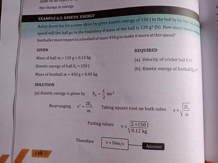 Ab_Samad122's tweet photo. Babar Azam's cover drive related question in 9th grade physics syllabus https://t.co/o6j2N2yupp