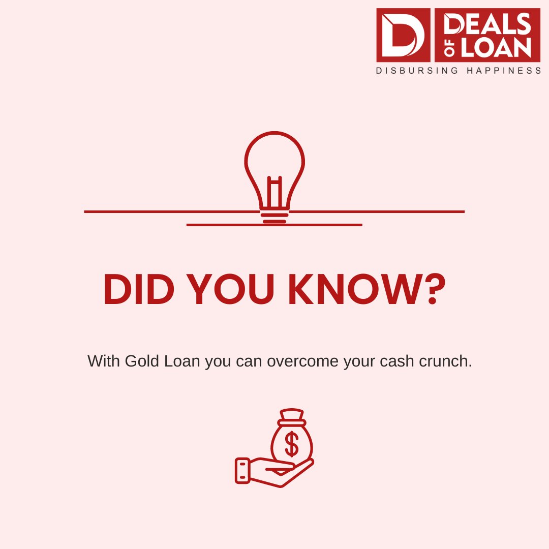 dealsofloan's tweet photo. #DidYouKnow
Keep your temporary cash crunches at bay with gold loans.
.
.
.
#GoldLoan #Dealsofloan #Finance #BankDSA #DSA #fintech #loans https://t.co/aoVtZYz3U1