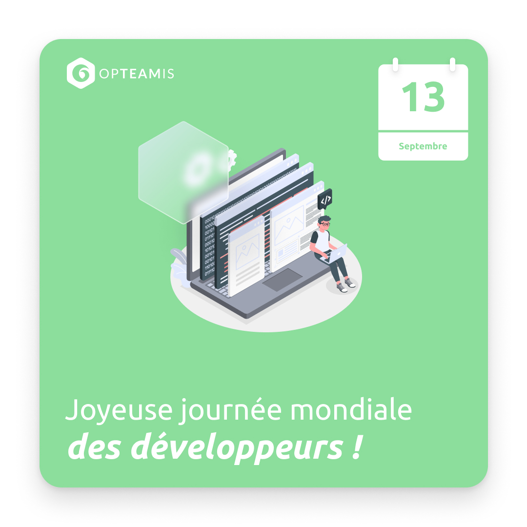 Opteamis's tweet photo. Pourquoi le 13 septembre est la journée mondiale des #développeurs ?👇

Dans le langage binaire, on nomme couramment bit les chiffres de la numération binaire, et un bit peut prendre deux valeurs : 0 et 1. 
Un octet comprend 8 bits, soit 2 puissances 8 valeurs : soit 256 valeurs! https://t.co/XQXupEHugC