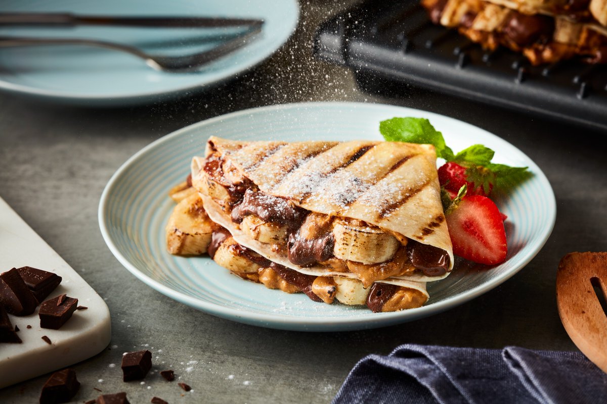 Think our grills are just for savoury food? Think again!

This #InternationalChocolateDay why not try our indulgent Chocolate, Banana and Peanut Butter Wraps 🍫😍

Recipe 👇

bit.ly/3Rly8UZ