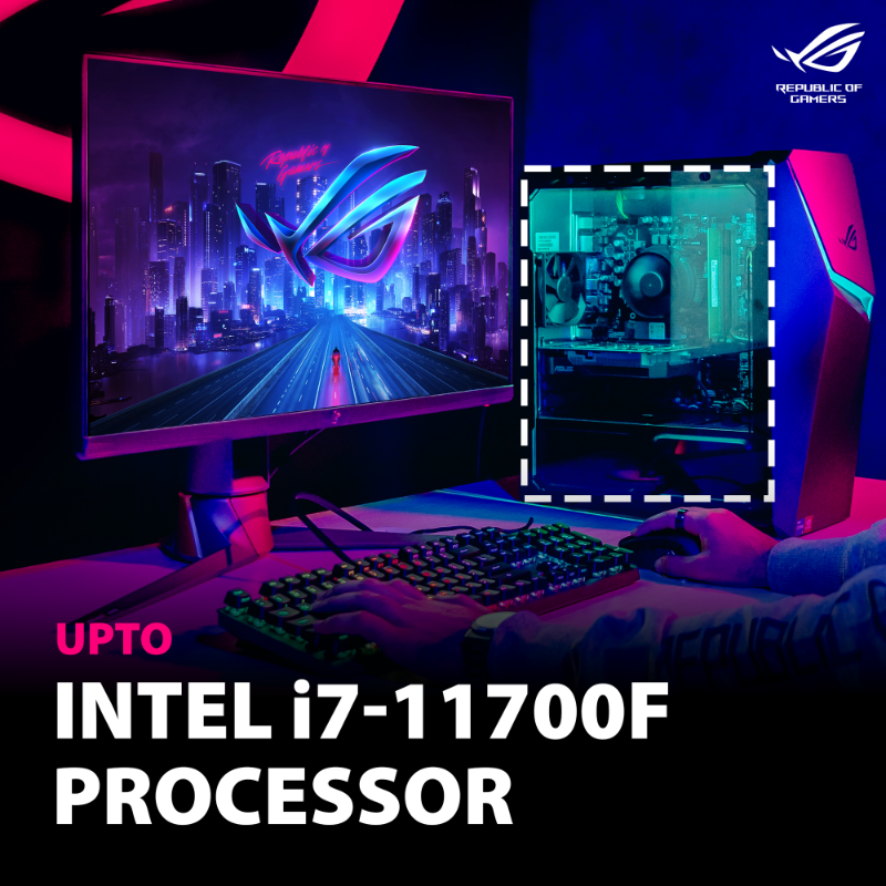 ASUS_ROG_IN's tweet photo. Sleek, Stylish & Sturdy, the ROG Strix G10CE combines the best of 11th Gen Intel Core i7 CPU & Nvidia RTX 3060 GPU to deliver exhilarating gaming experiences.
#ROG #ROGIndia #ROGDesktops #IntelGaming #GamingDesktop #11thGen #IntelInside