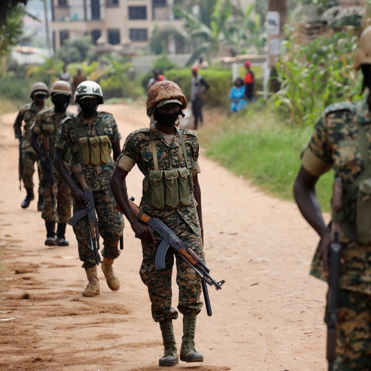 Military police cealed off the areas of Namayiba parks