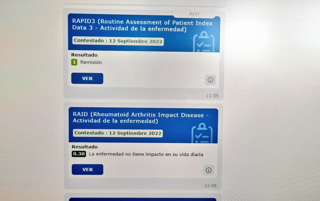 bielmercadal1's tweet photo. 👉Como nos gusta ver los #proms de pacientes en remisión, felices...SIN DOLOR🤗🙌💪
#artritisreumatoide #remision #lowdiseaseactivity #valuehealthcare by @Navetahealth https://t.co/xteVIlwy7u
