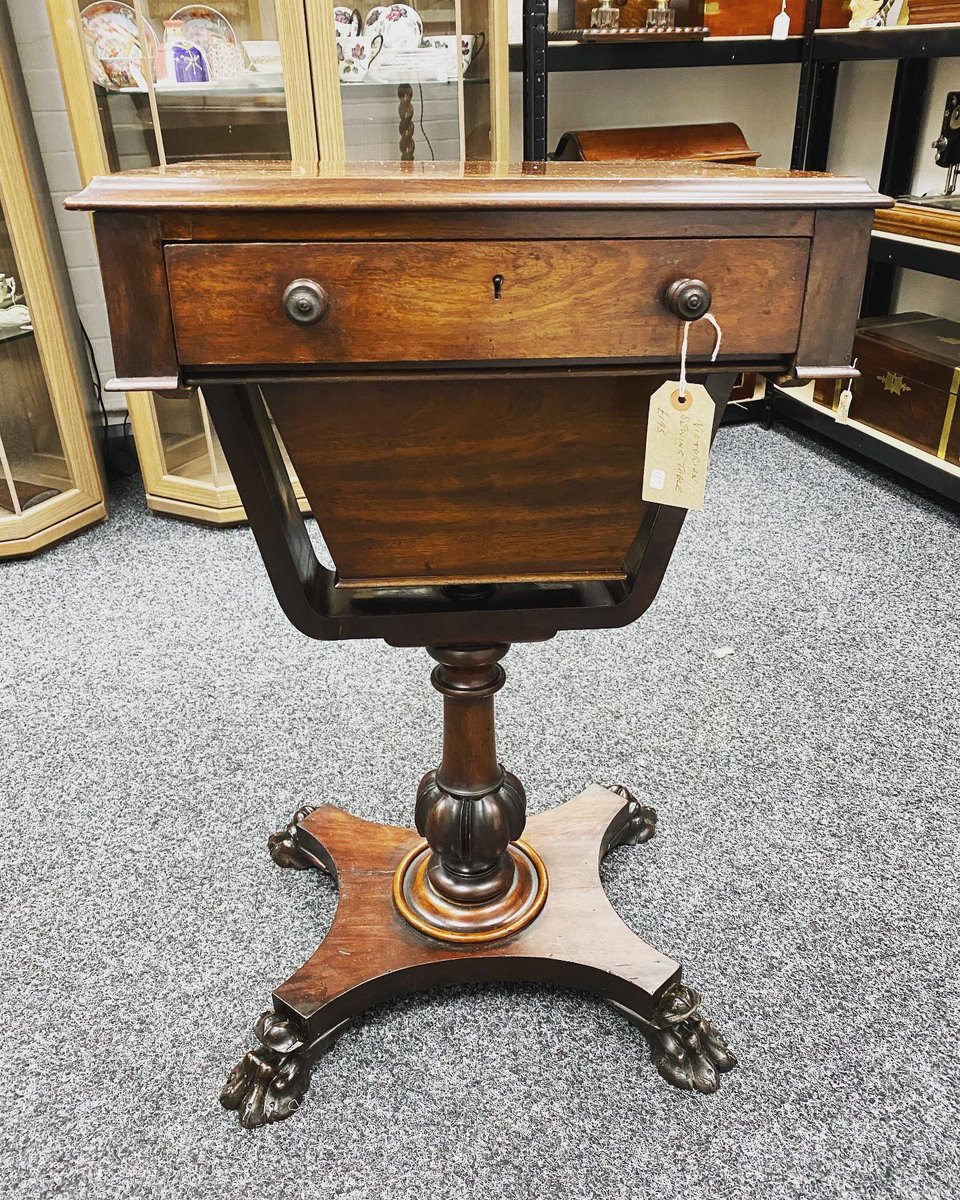 astraantiques's tweet photo. A very elegant Victorian sewing table from unit 137 #sewersofinstagram #victorian #sewingtable #victorianhome #victoriansewingtable #astraantiquescentre #hemswell #lincolnshire https://t.co/SZoVcTtG99