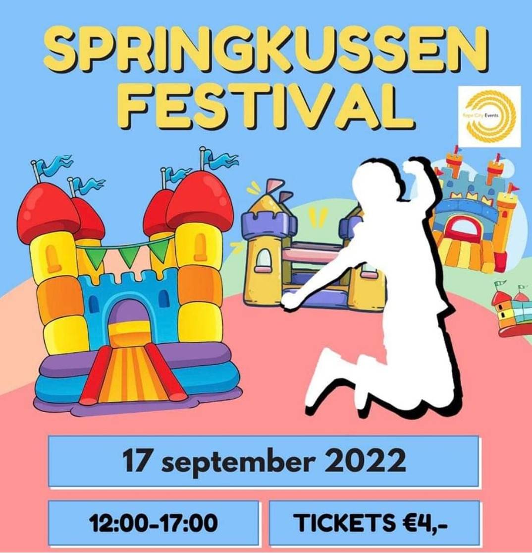 Springkussenfestival? Jaaa, op 17 september! Georganiseerd door Rope City Events. Ook in Oudewater! Laan van Snelrewaard t.o Bogro. #Oudewater #magievanoudewater #mooistestadjevanhetgroenehart #springkussen #