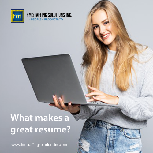 hmstaffinginc's tweet photo. A good and honest resume puts you in a better position to secure an interview with the hiring manager. So, what makes a great resume? https://t.co/xfuxUQXG6E
#whatmakesagreatresume #whatisagoodresume #resume #resumewritingtips https://t.co/b8StsxdRJ4