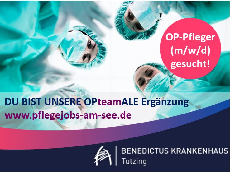 OTA (m/w/d) für unsere OP-Pflege an den Starnberger See gesucht. pflegejobs-am-see.de #pflegebrennt #pflegejobs #jobs #karriere #gesundheitswesen