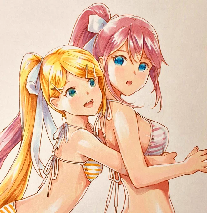 お疲リンルカさん!このくらいの身長差が好き¶(⁄ ‾᷄⌂‾᷅∖)⁋ 