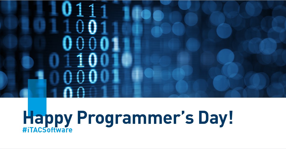 Today is Programmer’s Day! 🥳 Therefore, we would like to thank everyone who enriches our world with digital solutions and has already made things easier for us – whether in production, in the office or in our own homes. #programmersday #appreciation #iTAC