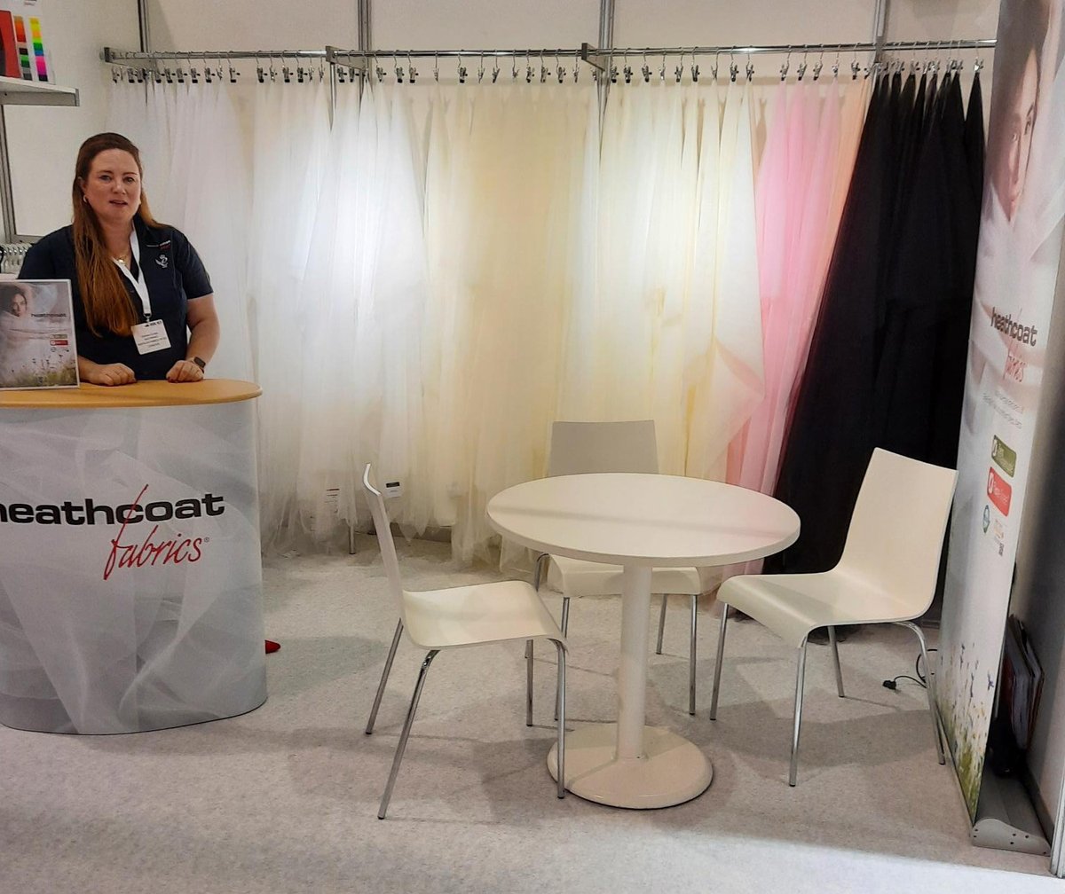 Showcasing our Fine English Tulle &amp; Dress Net in Harrogate. Come and have a chat about our latest sustainable developments.
Coming soon 👉 #silktulke #printedtulle #glittertulle #pleatedtulle #foiledtulle 
@bridalweekofficial #bridalweek Stand: M12a
