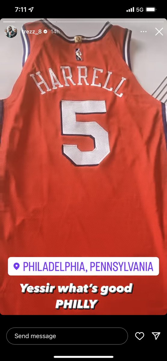 Montrezl Harrell Philadelphia 76ers Player-Issued #5 White City Jersey from  the 2022-23 NBA Season