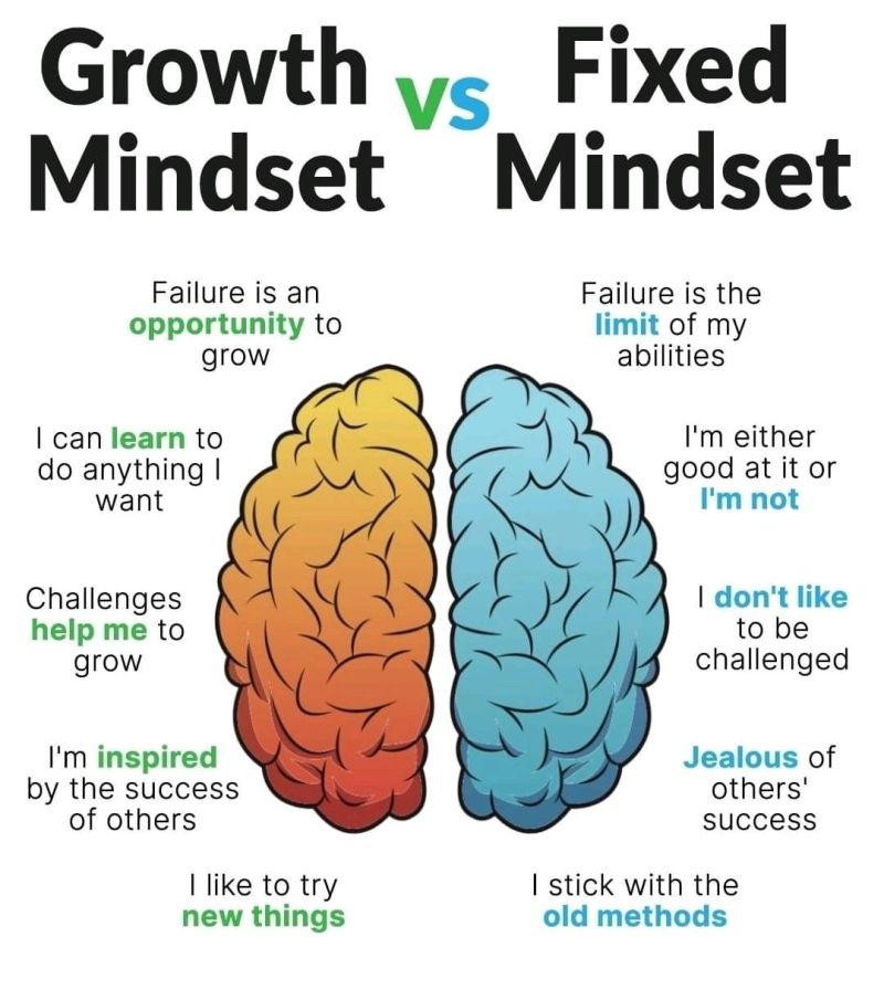 UnlistedXChange's tweet photo. Growth Vs. Fixed Mindsets.  Change your #Attitute and the Results changes....

#Motivation #TuesdayMotivation #Motivational #Growth #Aspire #TakeALeap #NextLevel #NextNewBetter #Challenge #MotivateYourSelf #SelfMotivation #Tuesday https://t.co/aShMIUwRaH
