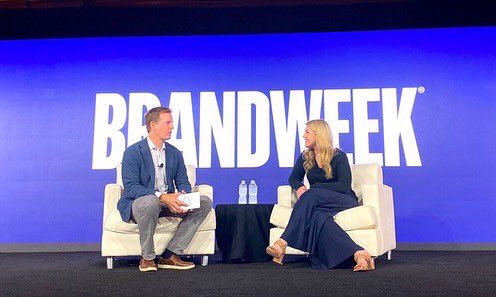 RobinKTriplett's tweet photo. No giggles or hand gestures were spared at @adweek #BrandWeek this week. Enjoyed our main stage presentation on “Building Transformative Experiences for Gen Z” with #SnapChat and sharing work from the most incredible team. #IWorkForCoke 🥤❤️ https://t.co/jnsa80y1Sf