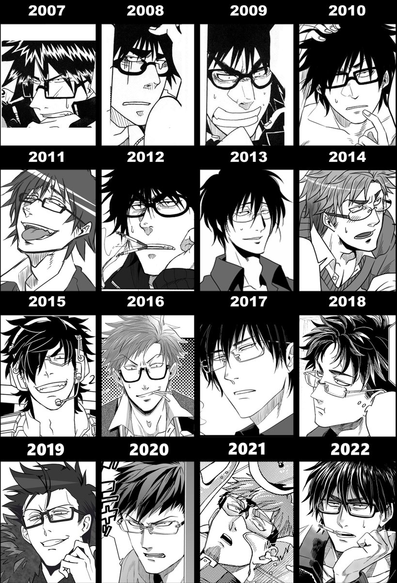2007年から15年経っても絵柄の方向性が全く変わらないの図 