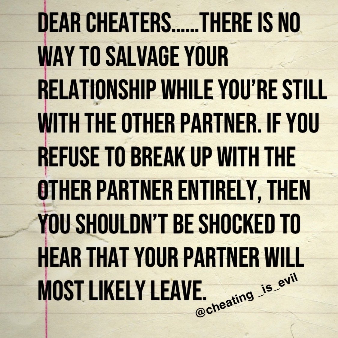 CheatingIsEvil's tweet image. 