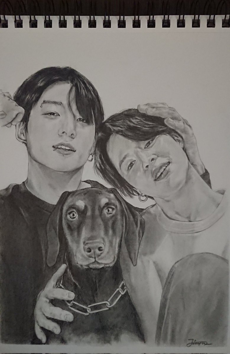 jikookisgod's tweet photo. Jungkook’un abisi, instagram hesabında etiketlendiği milyon tane gönderi arasından yalnızca Jikook ve Bam’ın olduğu bu çizimi onaylamış. Resmi çizen kıza da Armyler haber vermiş ve kız teşekkür yazısı paylaşmış. Çizimin ve daha önemlisi Jeon Junghyun’un güzelliğine ağlıyorum😭🤍 https://t.co/xAUvxCWNMG