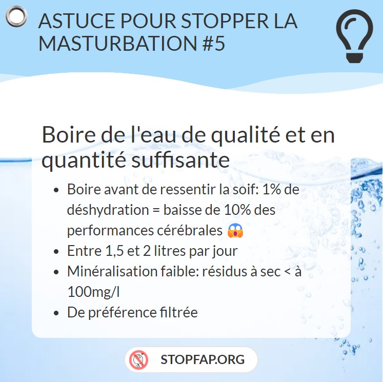 StopFap's tweet photo. 💡 Voir la fiche complète sur https://t.co/o7mH55H1nJ 
#nofap #stopfap #abstinence #noporn #stopporn #nofapchallenge #nofapfrance #stopmasturbation #pmo #hydratation https://t.co/vm6PGmKunM
