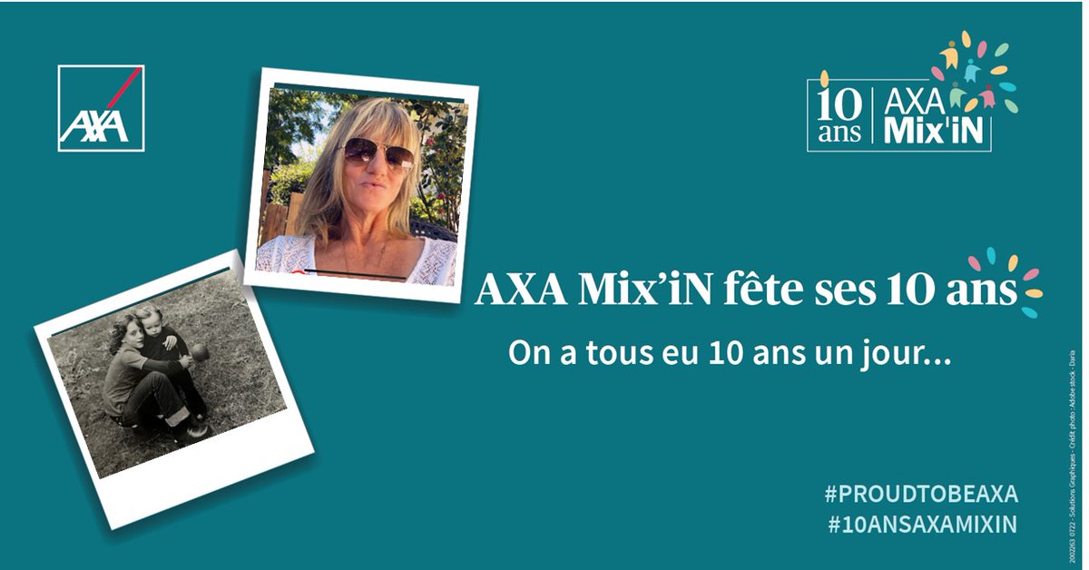 Je soutiens le réseau interne AXA Mix’iN qui fête ses 10 ans en 2022 !! Je suis fière de partager les valeurs de #diversité et d’#inclusion et d'agir au quotidien pour qu'
<a href="/AXAFrance/">AXA France</a>  soit une entreprise encore plus inclusive ! 🏳️‍🌈♀️♂️ #PROUDTOBEAXA #10ANSAXAMIXIN