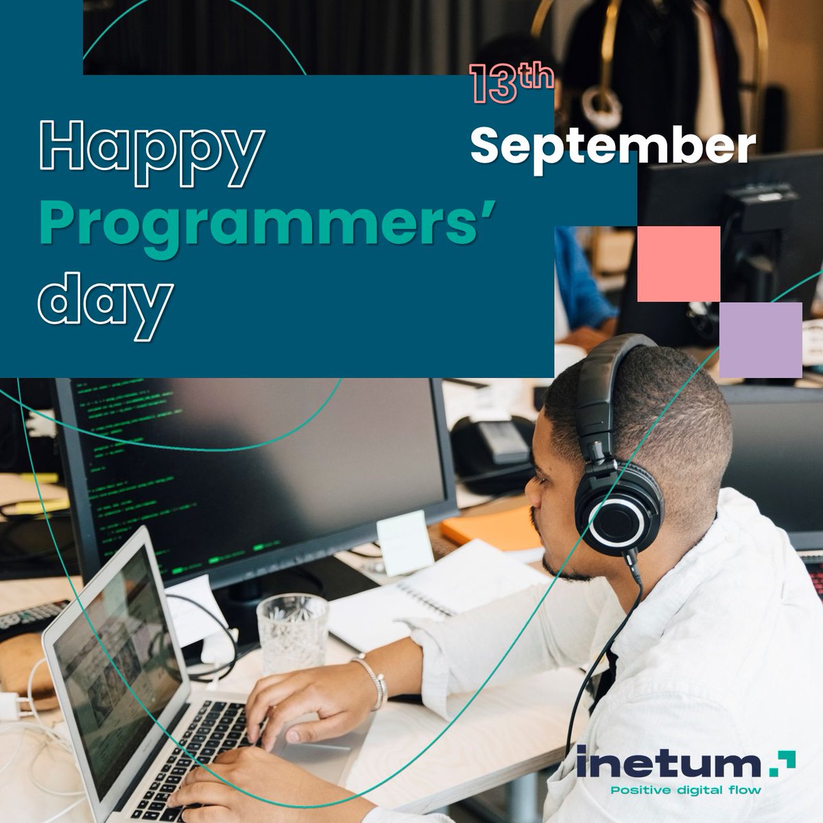 inetum_world's tweet photo. 👨‍💻 Today is the #ProgrammersDay!  
We wish a very good day to all our programmers, #coders and #developers worldwide.  

#InternationalProgrammersDay #WeAreInetum #Devday https://t.co/W54Di7OGy2