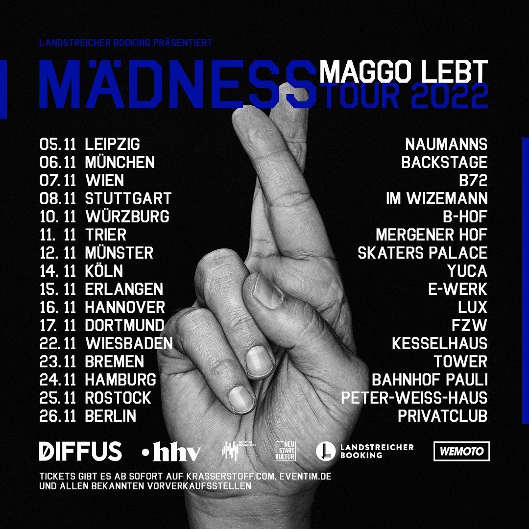 Maedness's tweet photo. 🤞MAGGO LEBT TOUR🤞
https://t.co/iIXTe43ABq https://t.co/JIlBe7Chvm