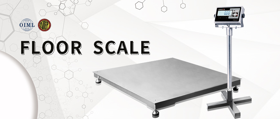 Stainless floor scale