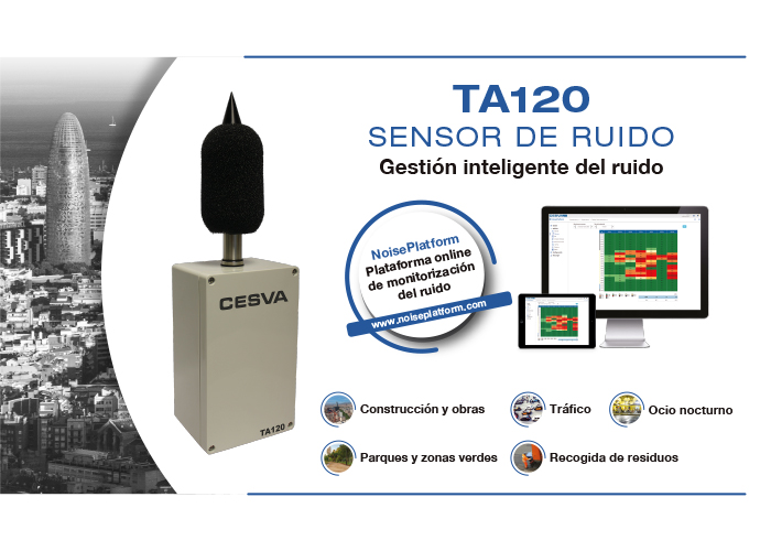 cesva's tweet photo. Tenemos la solución para una gestión inteligente del #ruido #CESVA #TA120 #Noiseplatform #Gestion #contaminación #custica  #smartcities #medioambiente #gestionambiental https://t.co/R0qeL4n7Oz