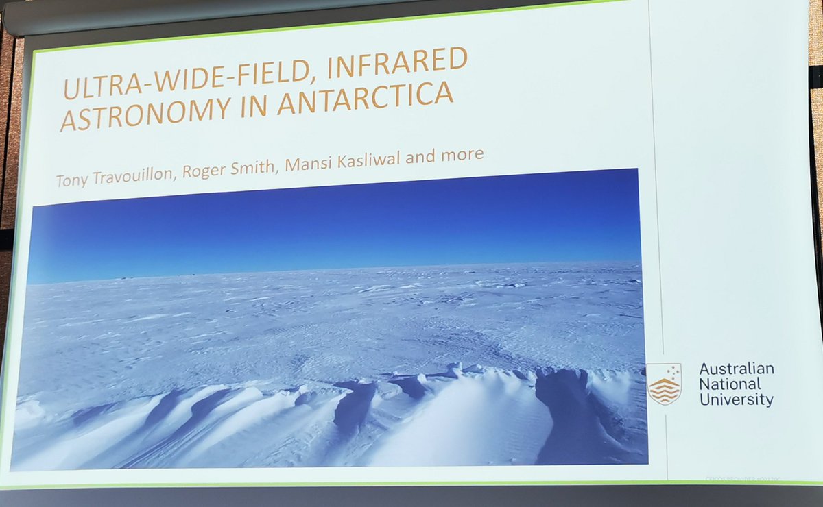 astronomash's tweet photo. A/Prof Tony Travouillon about to start the workshop on wide field IR #astronomy in Antarctica in Nice, France #IceDrake #transients @UNSWCanberra @StromloANU https://t.co/FF3LwCBXyr
