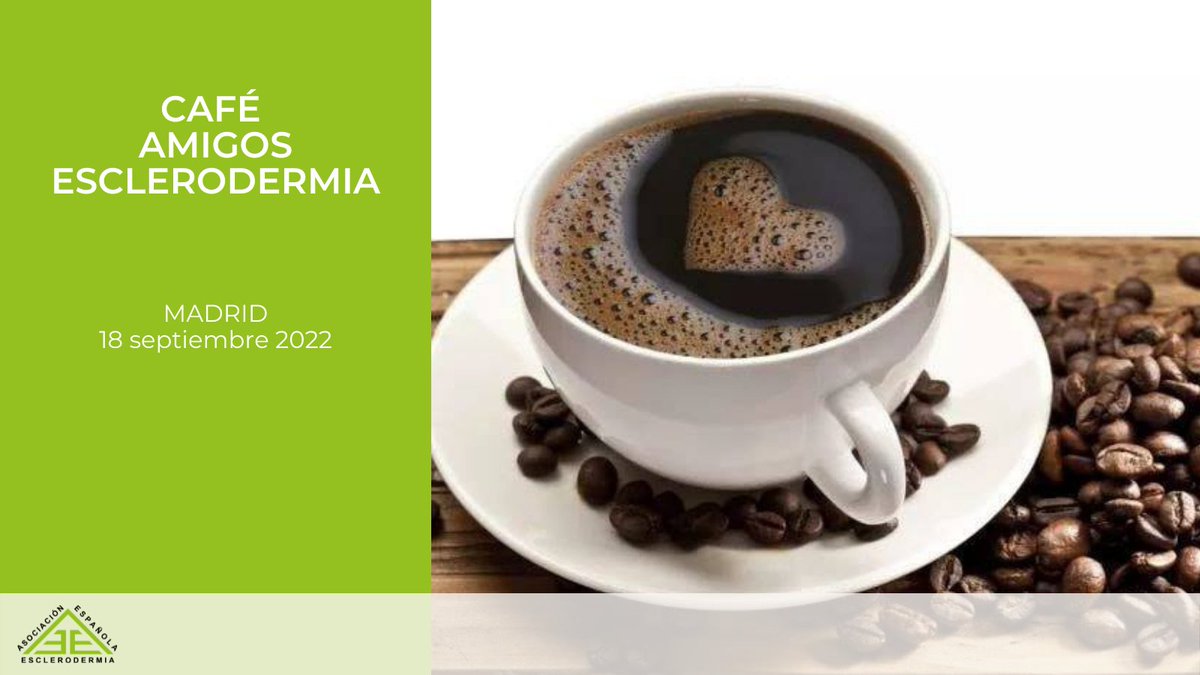 AEEsclerodermia's tweet photo. Retomamos los Café Amigos de Esclerodermia #cafesclerodermia en Madrid.
📅Domingo,18 de septiembre,
⏰ 18:00h.
📌Café-Panadería ZESTY, calle del Áncora, 9, a 3 minutos de Atocha.
Más info https://t.co/KjxcDQ3QJM
#esclerodermia #esclerosissistemica #morfea https://t.co/DcnONFABAt