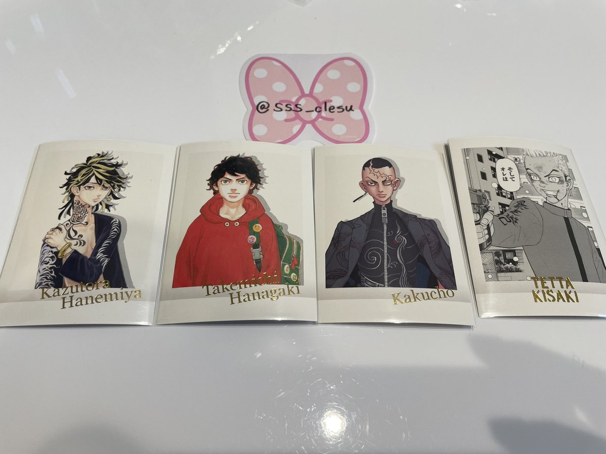 sss_clesu's tweet photo. 【交換】
東京リベンジャーズ　東リベ
原画展　ぱしゃこれ　缶バッジ

譲　ぱしゃこれ→花垣、羽宮、鶴蝶、稀咲
　　缶バッジ→龍宮寺、イザナ

求　ぱしゃこれ→佐野、乾
　　(画像⭕️のついてるもの)
　　缶バッジ→佐野＞乾

郵送希望です。
検索からでも気軽にお声がけください。 https://t.co/3NlFVEAiz3