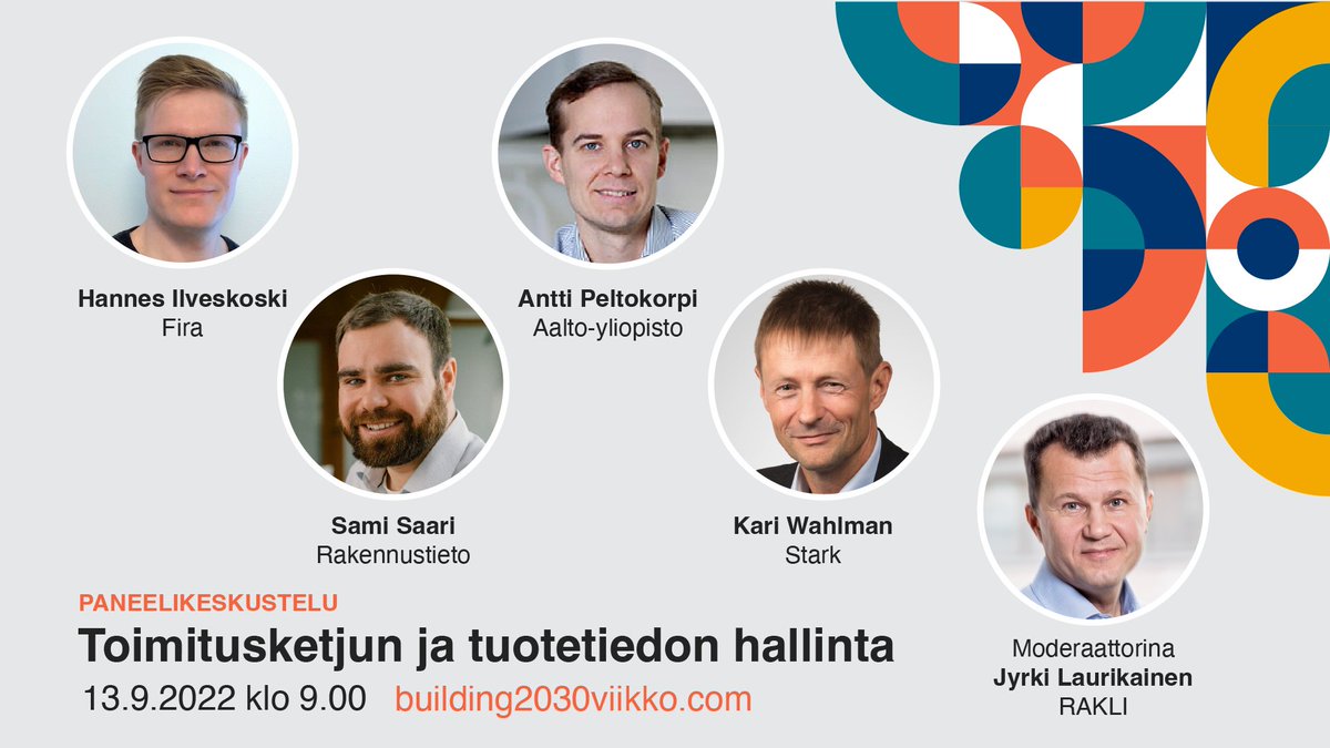 Rakennustieto's tweet photo. Meidän Sami Saari edusti tänään Building 2030 -viikon paneelikeskustelussa, jossa oli aiheena toimitusketjun ja tuotetiedon hallinta. https://t.co/qBLItvjdhx #rakennustieto #rttuotetieto #tuotetieto #building2030 https://t.co/4WDHGn6cMn