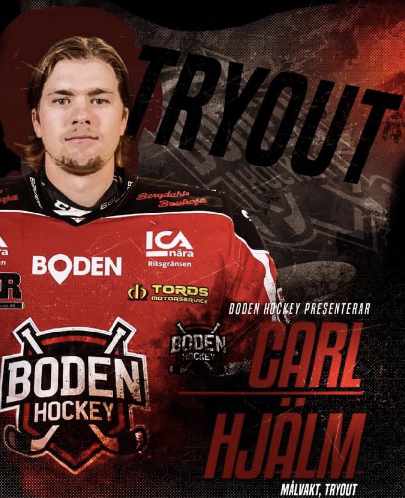 ✍️
Massor med lycka til <a href="/CHjalm/">Carl Hjälm</a> 🥅
Nå kjør vi!🔥
<a href="/bodenhockey05/">Boden Hockey</a>
