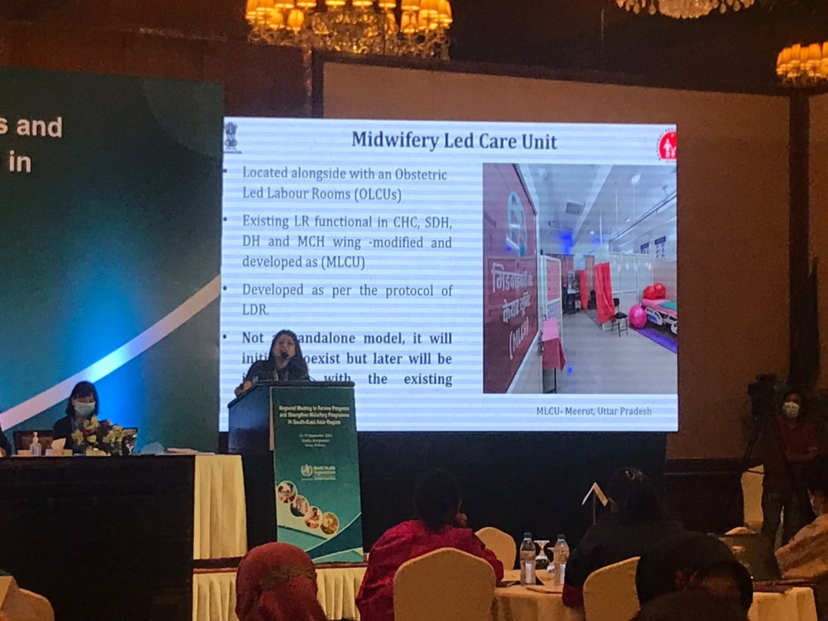 Jh_nursemidwif's tweet photo. The best kind of motivation is appr'n &amp; recog'n, &amp; we couldn't ask for more🎉

Dr Padmini Kashyap, DC-MH @MoHFW_INDIA admires @JhpiegoIndia for establishing model #midwifery led care unit in @DwhSic Meerut, at the South-East Asia regional meeting in Dhaka, BD

#InvestInMidwives https://t.co/RTk5luW7Xa