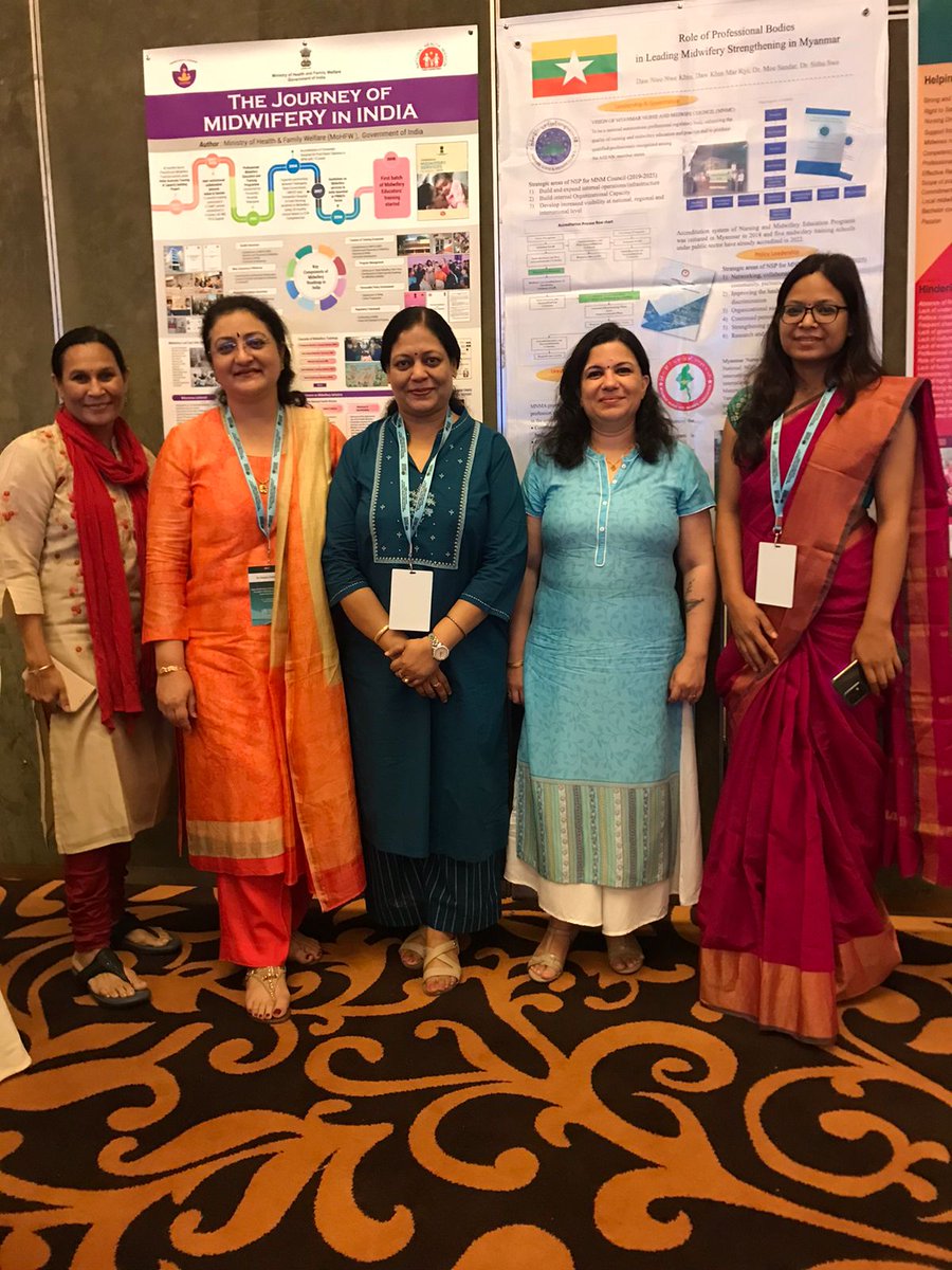 Jh_nursemidwif's tweet photo. The best kind of motivation is appr'n &amp; recog'n, &amp; we couldn't ask for more🎉

Dr Padmini Kashyap, DC-MH @MoHFW_INDIA admires @JhpiegoIndia for establishing model #midwifery led care unit in @DwhSic Meerut, at the South-East Asia regional meeting in Dhaka, BD

#InvestInMidwives https://t.co/RTk5luW7Xa