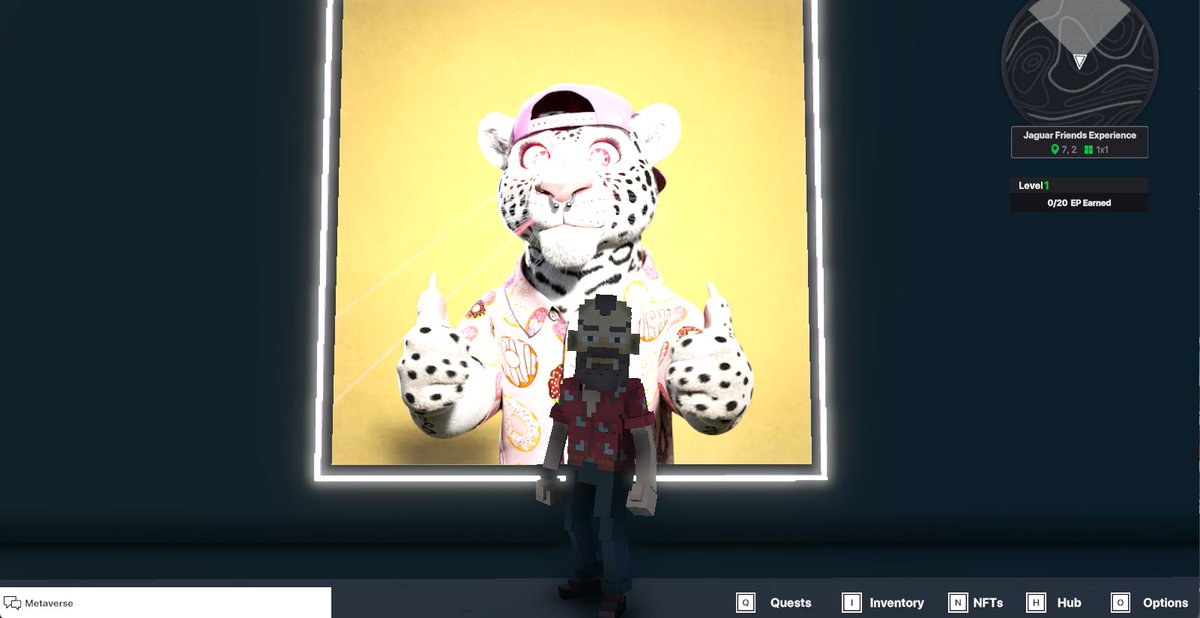 pigletp85's tweet photo. @TheSandboxGame @jagfriends_nft I just finished my quest on 
@jagfriends_nft

 experience on the #sandboxalphaS3 for a chance to win a Season 3 Alpha Pass! Here I am in Legendaries Room, check out my screenshot!

#jaguarfriends https://t.co/3hqkQ8mgJQ