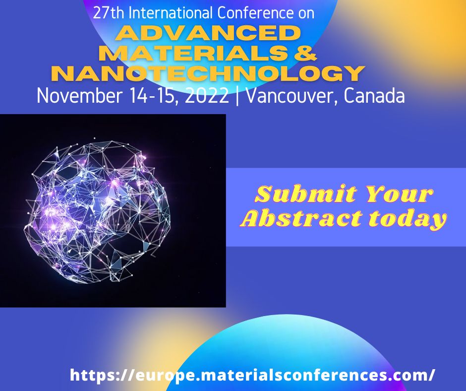 material_confe's tweet photo. 🤝We invite you all to join us upcoming Conference “27th International #Conference on Advanced #Materials &amp; #Nanotechnology” which will be held during November 14-15, 2022.
🌐https://t.co/ztIQzMk91s
#Engineering #AdvancedMaterials2022 #polymers #nanomedicine #semiconductor https://t.co/hTGEwkiLSL